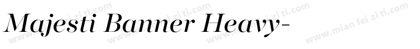 Majesti Banner Heavy字体转换